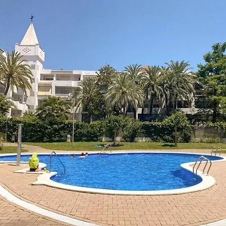 Apartamento Blue Marina - Terraza, piscina y Wifi gratis Rosas Exterior foto
